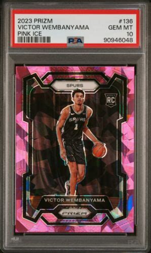 Panini Prizm Victor Wembanyama Pink Ice Psa Ebay