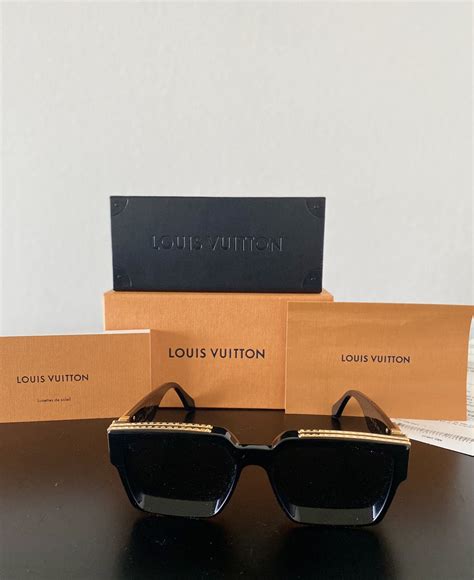 Louis Vuitton × Virgil Abloh Louis Vuitton 11 Millionaires Sunglasses Z1165e Black Gold Grailed