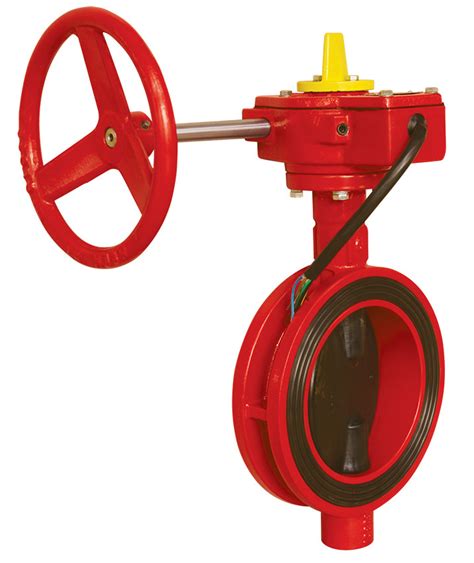 6 300psi Wafer Type Butterfly Valve With Supervisory Switch Apc Brand China Fm Ul And