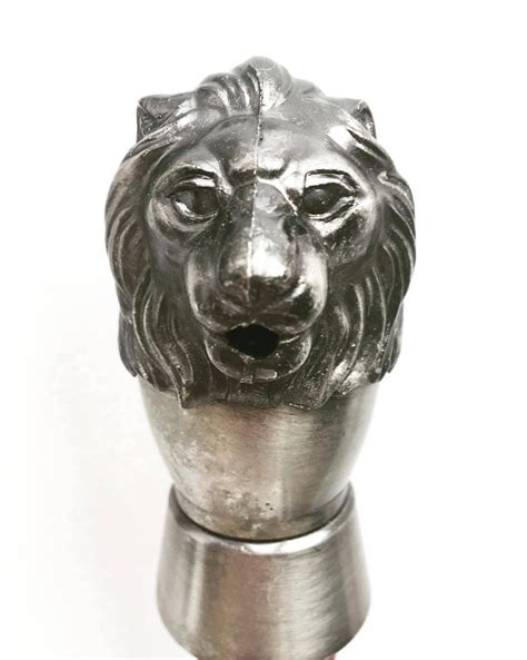 Vintage Bottle Stopper 1950s Metal Pourer Lion Head Bottle Etsy