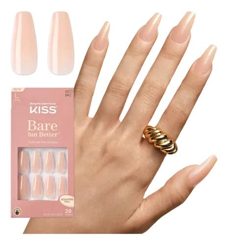 Press On Nails Kiss Bare Bare But Better Nude Drama Co Parcelamento Sem Juros