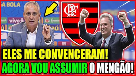 URGENTE NAÇÃO TITE ACABA DE CONFIRMAR A SUA VINDA PARA O FLAMENGO