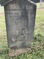 Robert Rowland 1757 1843 Find A Grave Memorial