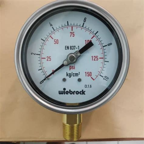 Jual Pressure Gauge Wiebrock 10kg Cm2 10 Bar Diameter 4 Inch