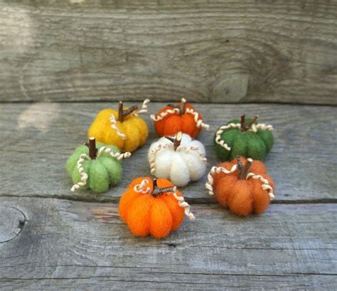 K Rbisse Rustikale Herbst Dekor Bunte K Rbisse Gefilzt Halloween Set