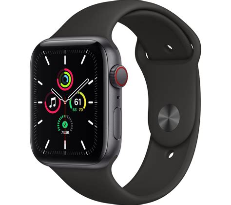 Buy APPLE Watch SE Cellular Space Grey Aluminium With Black Sports