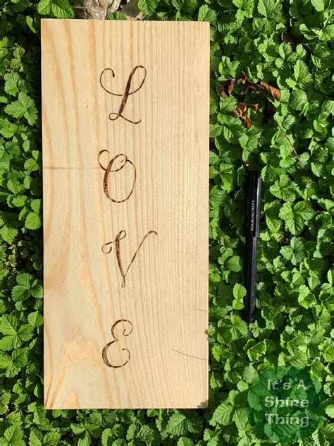 Love Wood Burn Sign Wood Burning Art Wood Burned Sign Wood Etsy