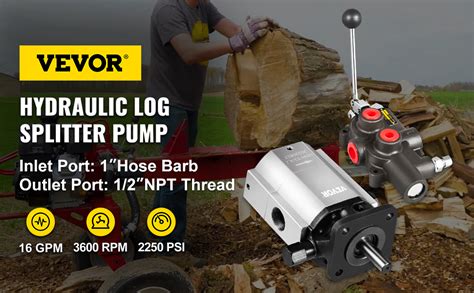 Vevor Log Splitter Pump Kit Gpm Log Splitter Hydraulic Pump Stage