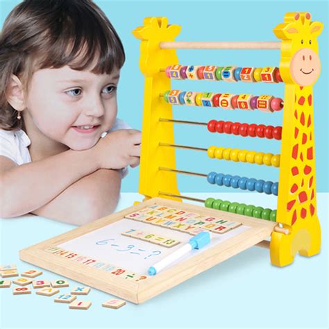 Boulier de calcul et tableau magnétique en bois Giraffe Boutique en