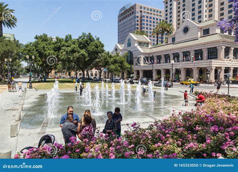 San Jose downtown, CA. editorial image. Image of california - 165323050