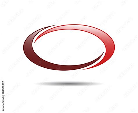 Swoosh Logo Ellipse Stock Vector Adobe Stock