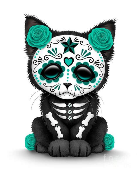 sugar skull cat clipart 20 free Cliparts | Download images on ...