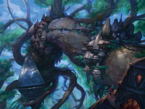 Retreat To Kazandu MtG Art From Battle For Zendikar Set By Kieran