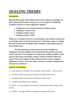 Queuing Theory Pdf