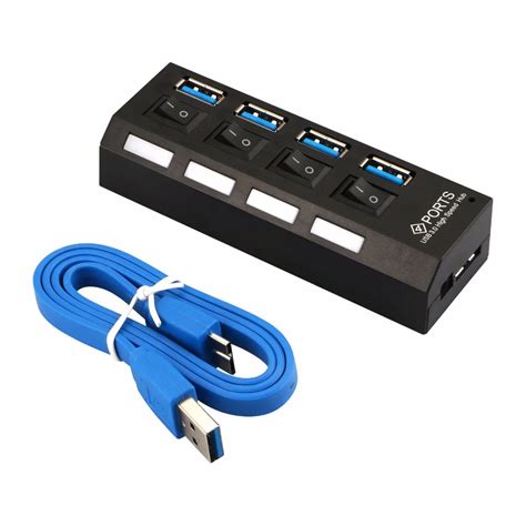 4 Port Usb 30 Hub With 4pcs Data Transfer Ports 06 Meter Usb 30