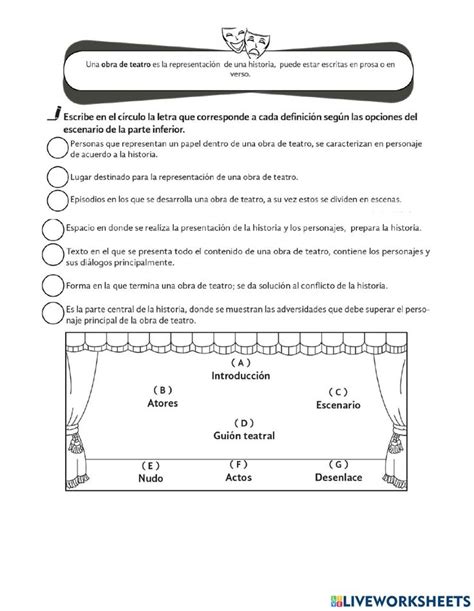 Obra De Teatro Online Worksheet Words Word Search Puzzle Search