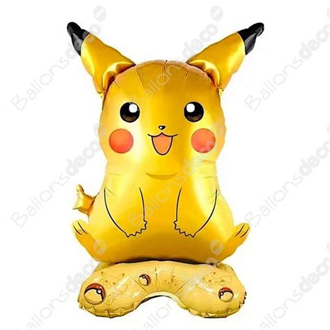 Ballon Pikachu des Pokémon Stand Up Anniversaire Ballonsdeco