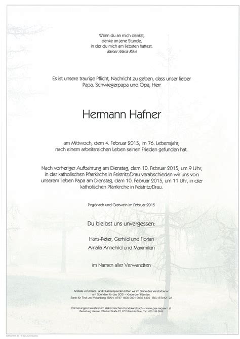 Parte F R Hermann Hafner Pax Requiem