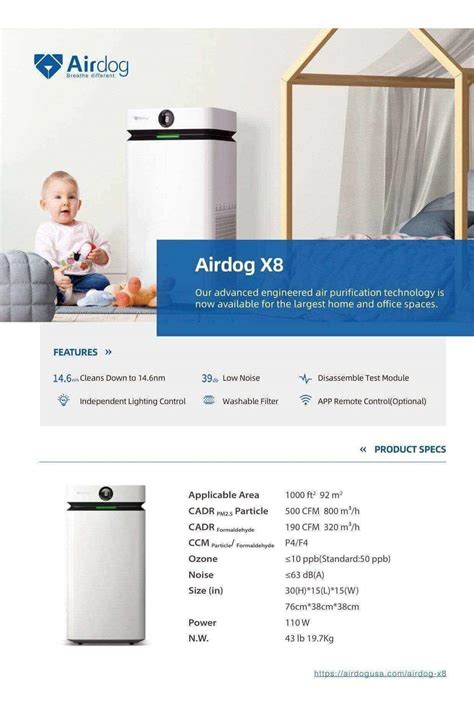 Airdog X8 Filterless Air Purifier | Ionized Air