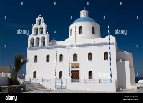 Main Church Of Panagia Of Platsani Oia Santorini Cyclades Greek