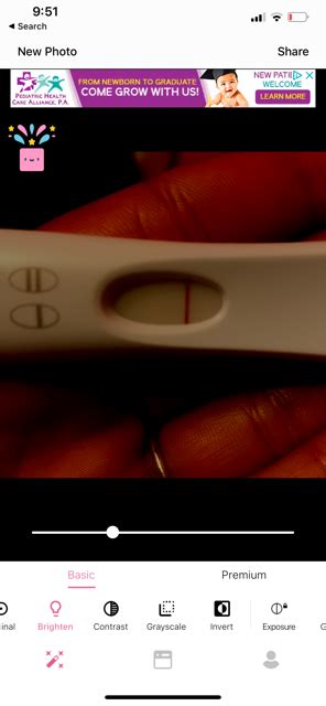 I Tweaked This Picture On Pregnancy Test Checker App So This Was Today 7dpo Very Faint But