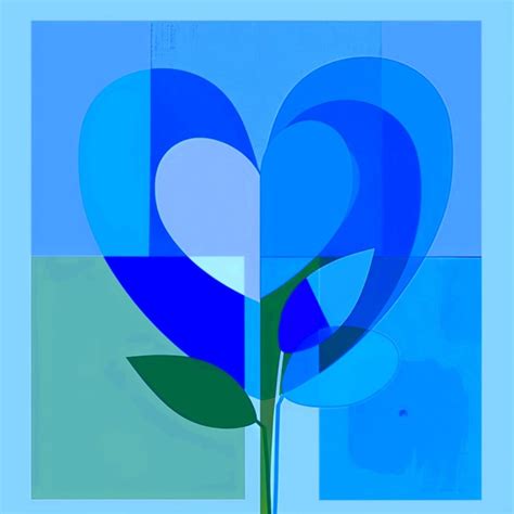 Abstract Flower Heart Art Print Free Stock Photo Public Domain Pictures