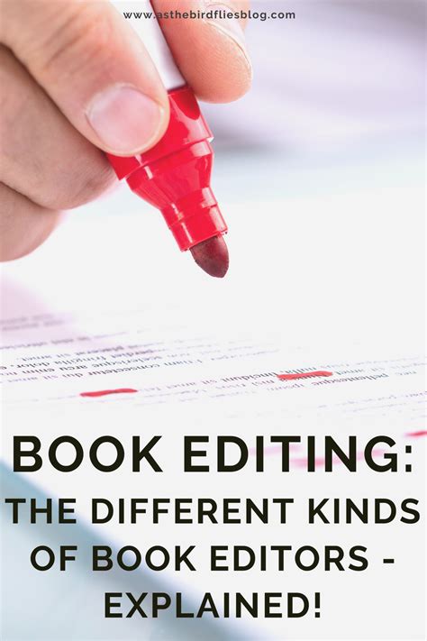 Book Editing Tips The Different Kinds Of Book Editors Different