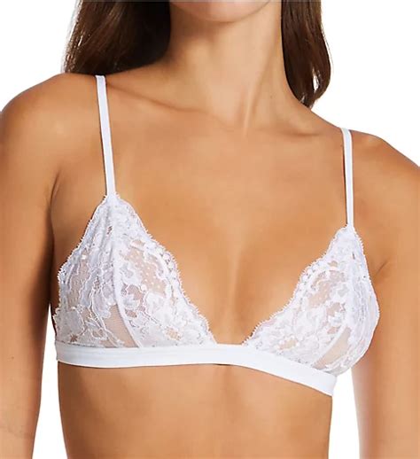 Souple Wireless Lace Triangle Bra White 32c