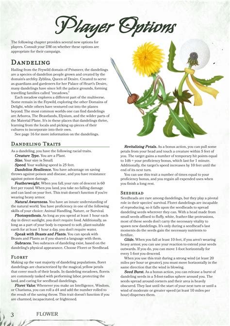 FLOWER - 5e Plants Reimagined - Dungeon Masters Guild | Dungeon Masters ...