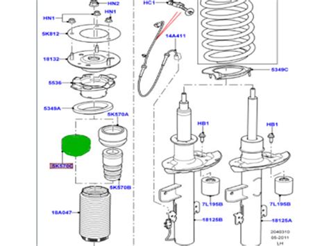 Genuine Land Rover Rear Shock Absorber Bumper Range Rover Evoque