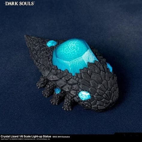 Dark Souls Crystal Lizard Scale Light Up Statue Hobbies Toys