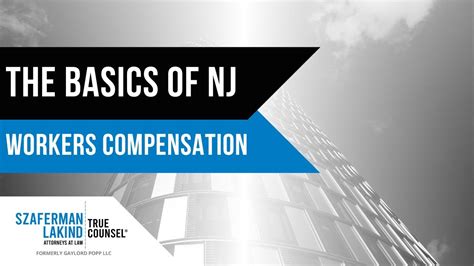 The Basics Of New Jersey Workers Compensation YouTube