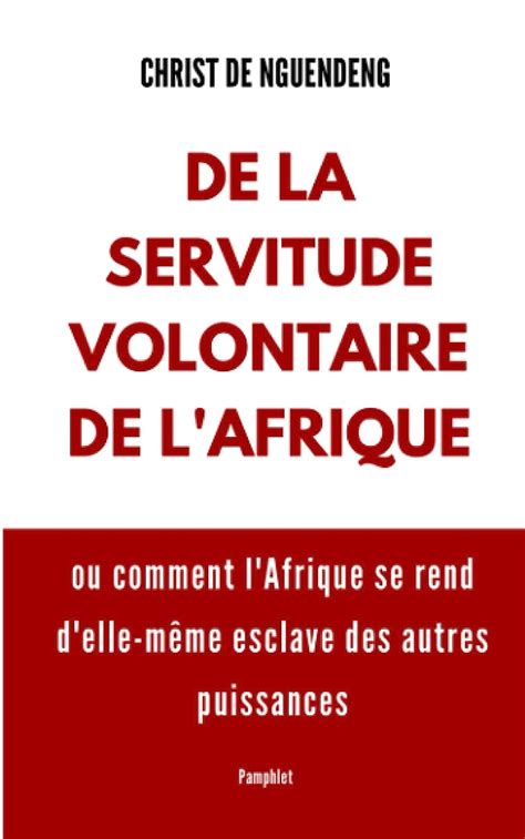 De La Servitude Volontaire De L Afrique Ou Comment L Afrique Se Rend D