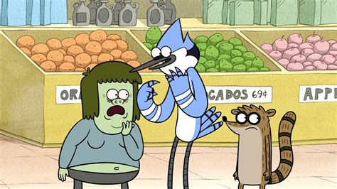 Regular Show Mordecai And Rigby Help Muscle Man Find A New Girlfriend Youtube