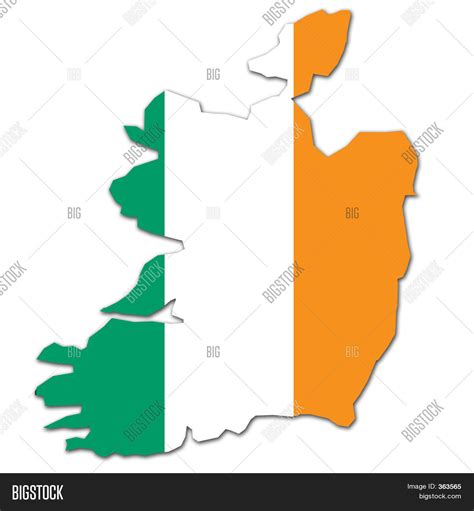 Ireland Map Flag Image & Photo (Free Trial) | Bigstock