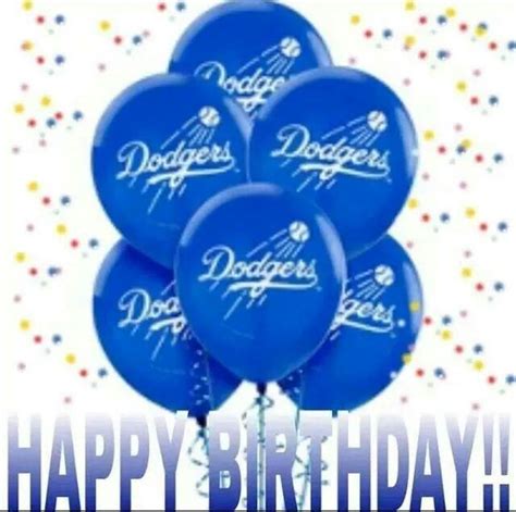 Happy Birthday Blue Balloons MLB Baseball Celebration