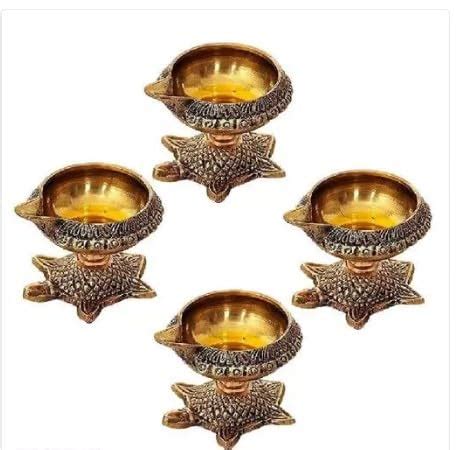 Buy Vimiforyou Brass Kachua Kuber Diya Tortoise Design Deepak Oil Lamp