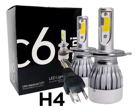 Kit Ampolleta Led C6 Mini H1 H3 H4 H7 H11 9005 9006 20000lm Cuotas