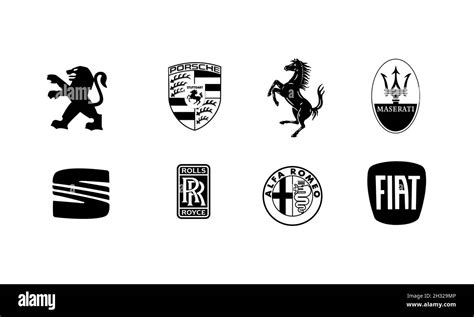 Car Brands Logos Collection VW BMW Audi Mercedes Lexus Renault