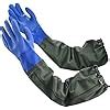 Mumuke Long Waterproof Gloves Long Chemical Gloves Reusable Padded