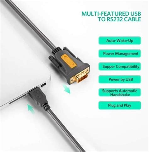 Brand New Ugreen Usb To Rs Db Serial Adapter Cable With Prolific