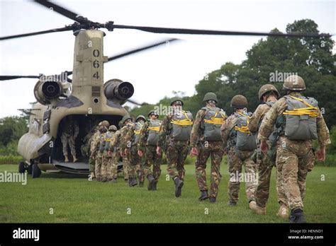 A Group Of Canadian British And Dutch Paratroopers Board A Ch 47