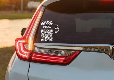 Custom Qr Code Decal Business Decal Custom Qr Code Vinyl Car Decal