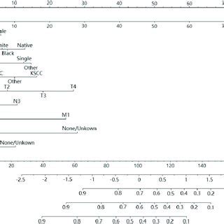 Nomogram For Predicting 3 5 And 10 Year Overall Survival Of