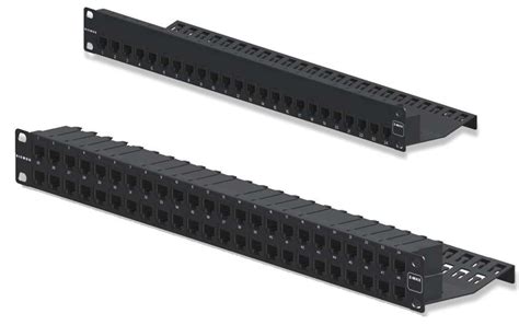 Siemon Z As Pnl U K Zmax Port A Shielded Patch Panel Rms Black