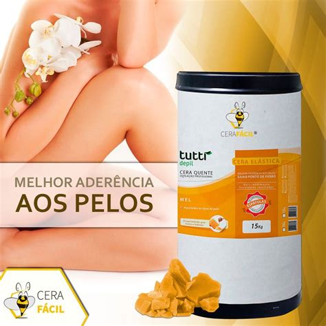 Cera Quente Depilatória Elástica Mel 15kg Tutti Depil Mercado Livre