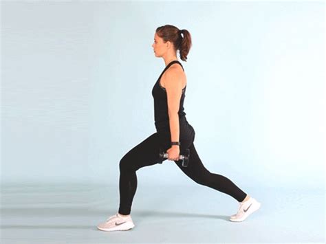 This Compound Move That Includes A Lunge With Biceps Curl Is A Great