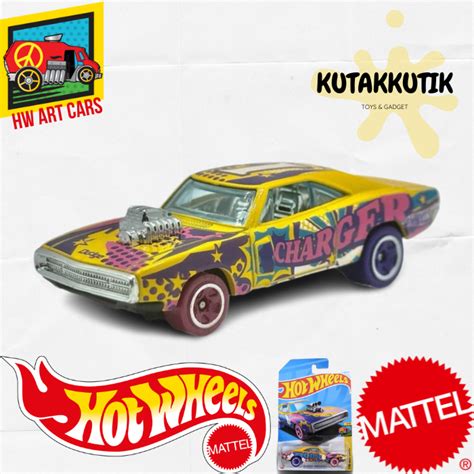 Hot Wheels Mobil Muscle Car Dodge Charger R T Kuning Lot E HW Art Cars Lazada Indonesia