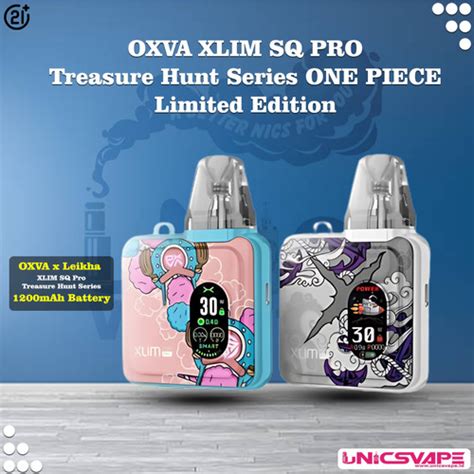 Promo Oxva Xlim Sq Pro Treasure Hunt Series One Piece Limited Edition Nika White Or Blue Chop