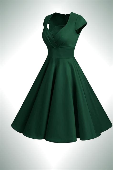 Bbonlinedress Women Short 1950s Retro Vintage Cocktail Party Swing Dress